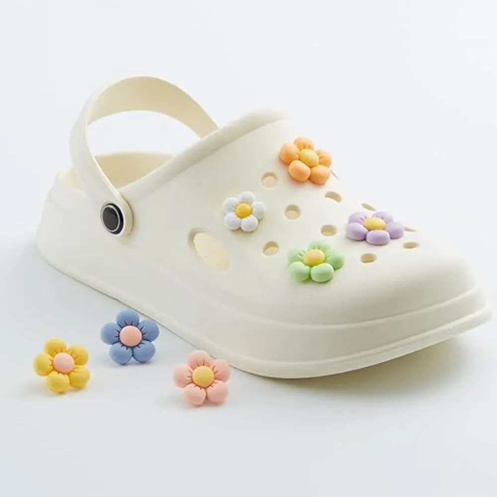 56Pcs Flower Shoe Charms Shoes Decorative Accessories DIY Craft Kits
