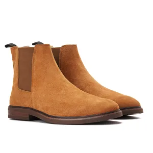 Achilles Signature Premium Suede Chelsea Boots - Havana