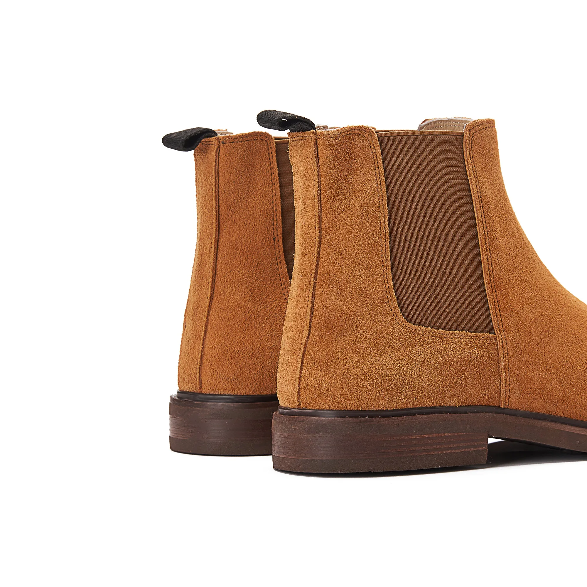 Achilles Signature Premium Suede Chelsea Boots - Havana