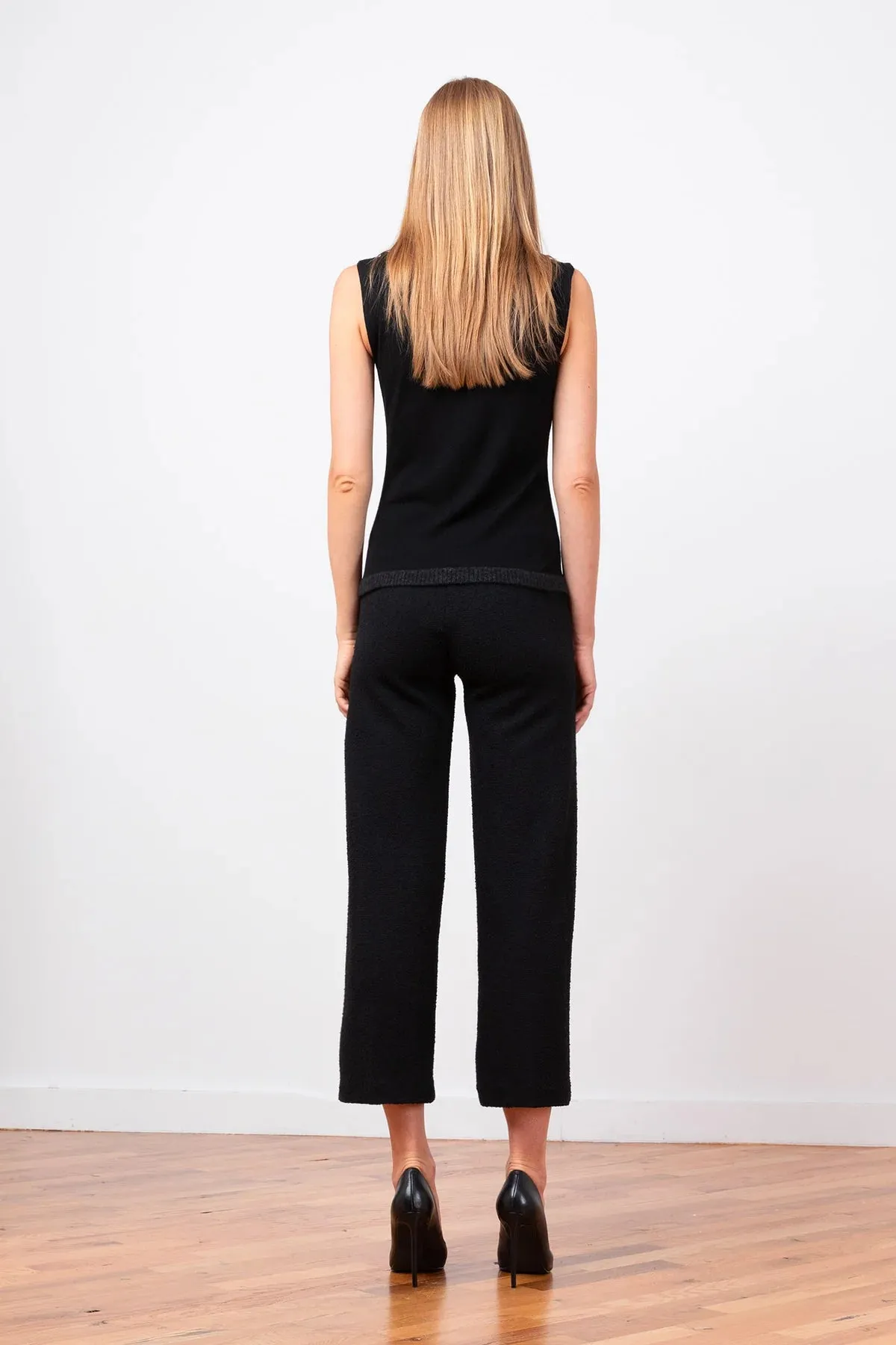 Alex Boucle Pant - Black