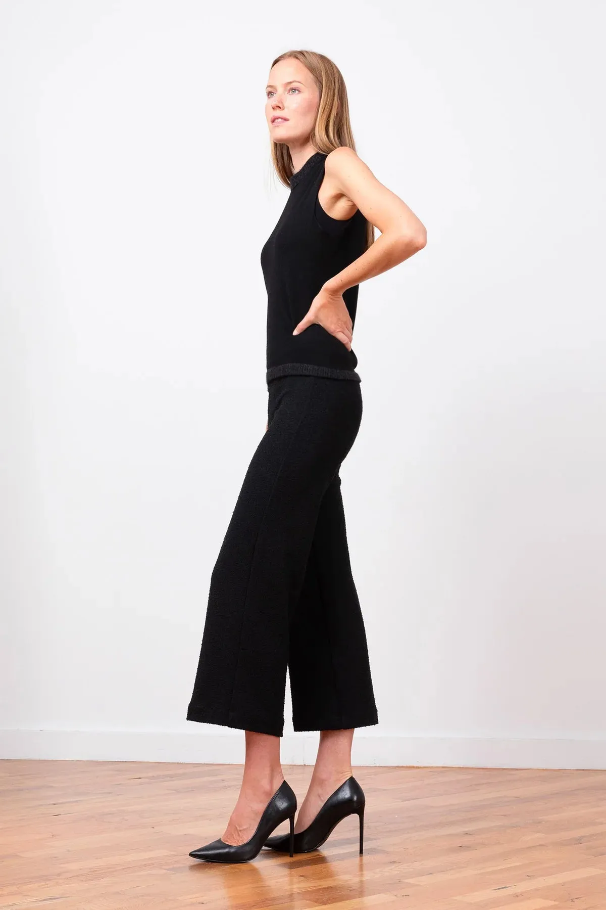 Alex Boucle Pant - Black