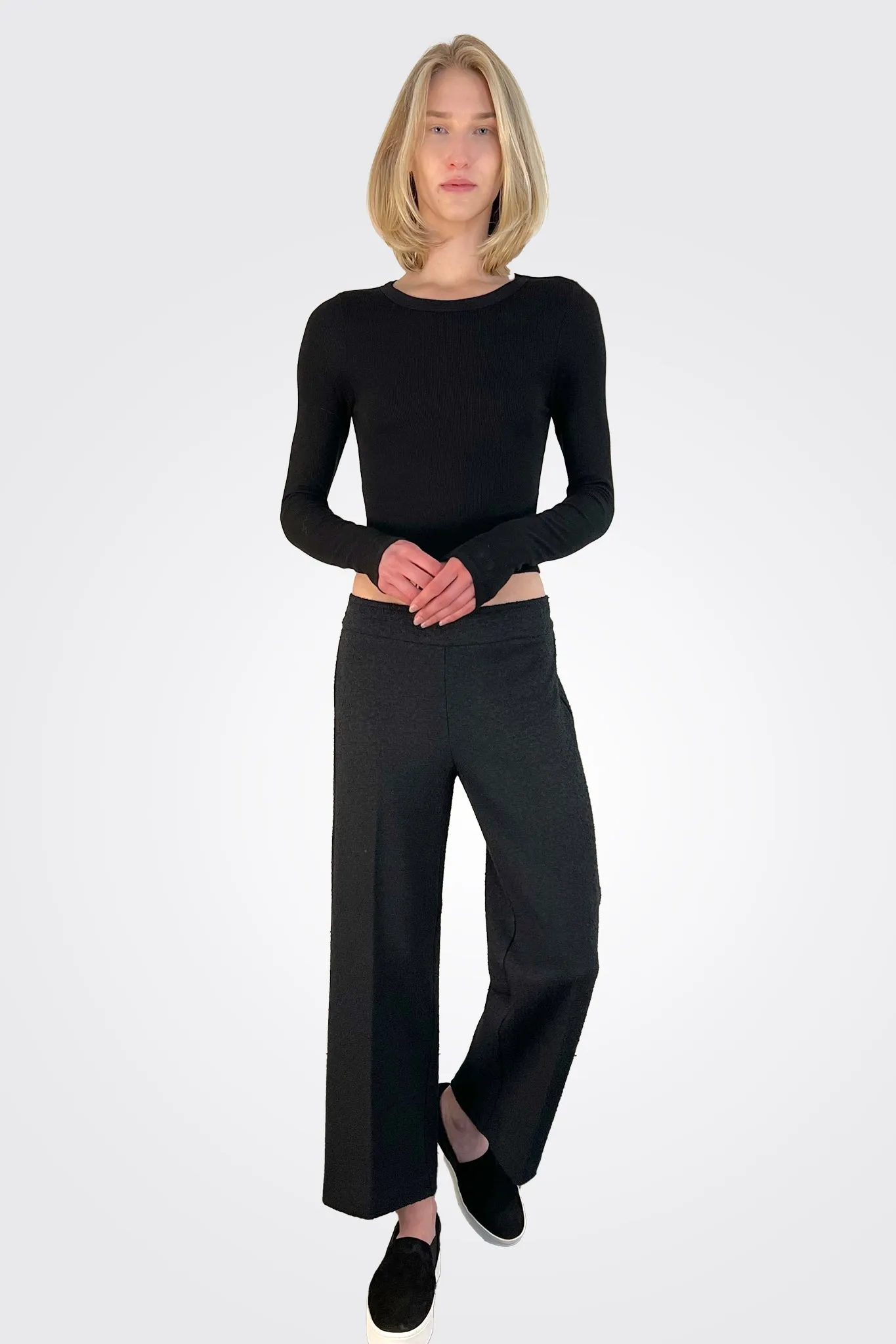 Alex Boucle Pant - Black