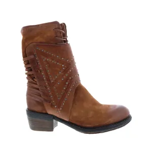 A.S. 98 Callhoun A22208-101 Womens Brown Leather Zipper Casual Dress Boots