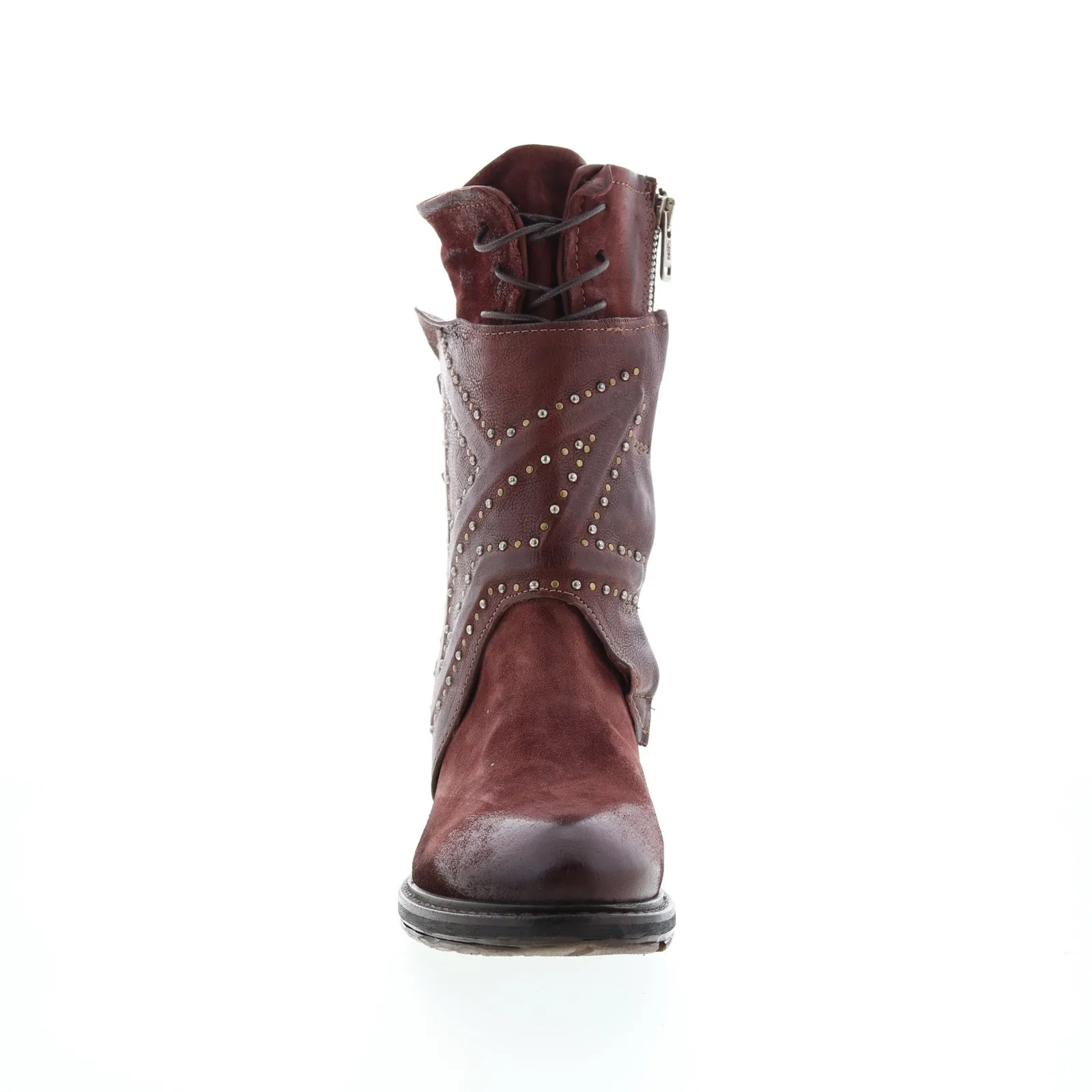 A.S. 98 Callhoun A22208-101 Womens Burgundy Leather Casual Dress Boots