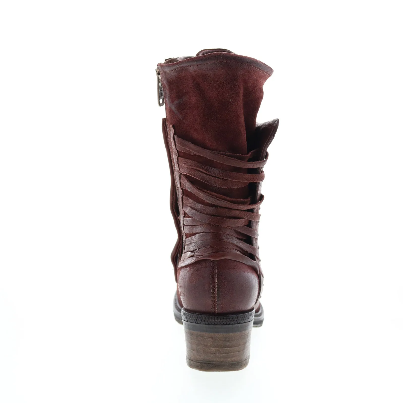 A.S. 98 Callhoun A22208-101 Womens Burgundy Leather Casual Dress Boots