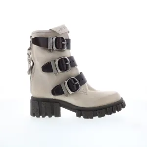 A.S. 98 Hamish Womens Gray Leather Zipper Casual Dress Boots