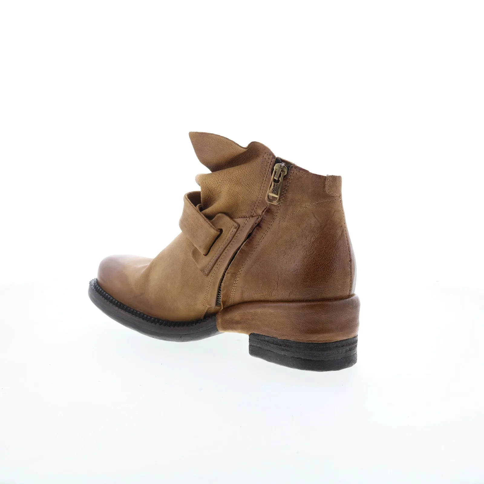 A.S. 98 Martina Womens Brown Leather Zipper Casual Dress Boots