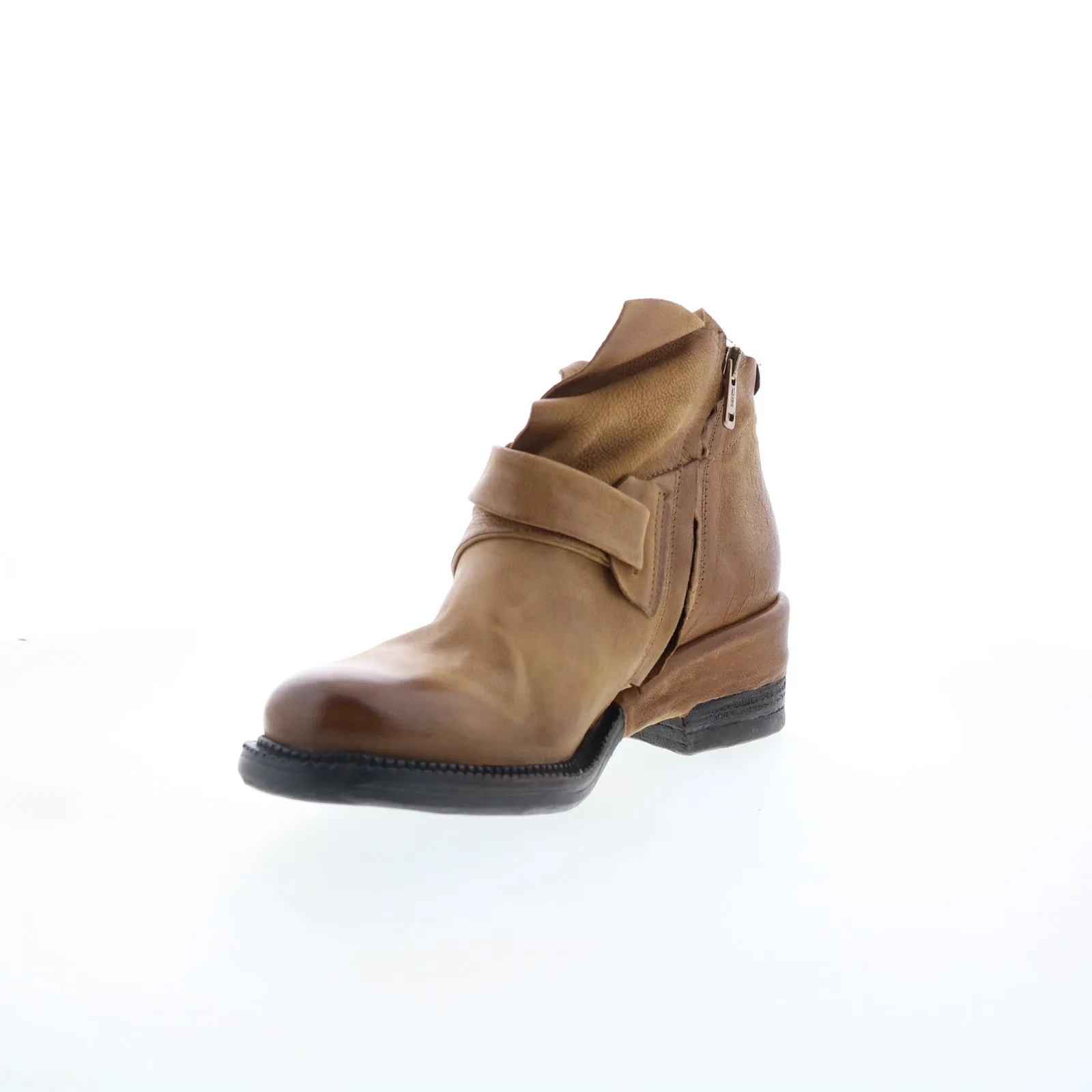 A.S. 98 Martina Womens Brown Leather Zipper Casual Dress Boots