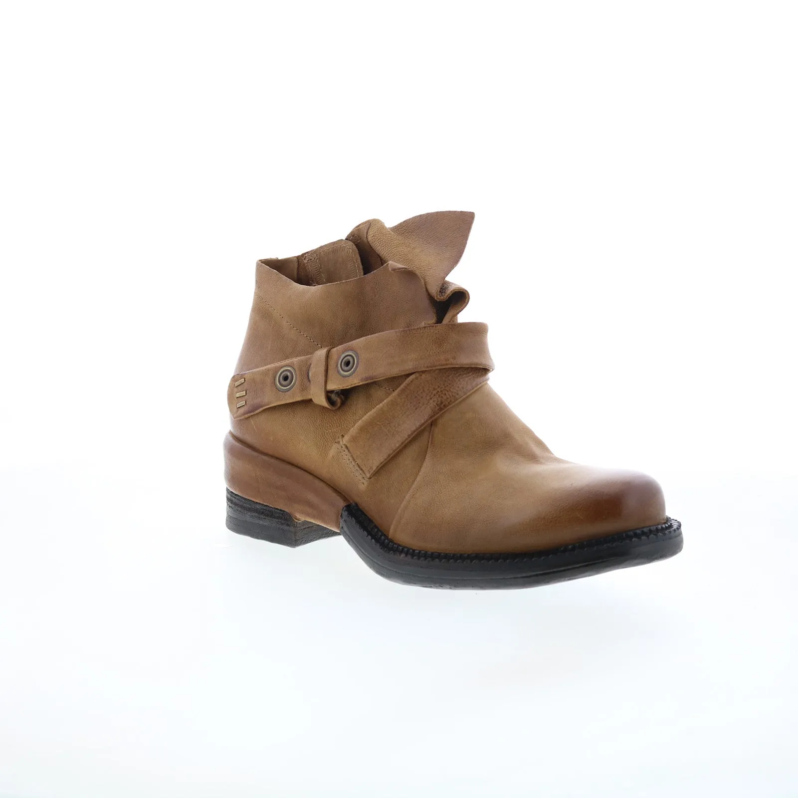 A.S. 98 Martina Womens Brown Leather Zipper Casual Dress Boots