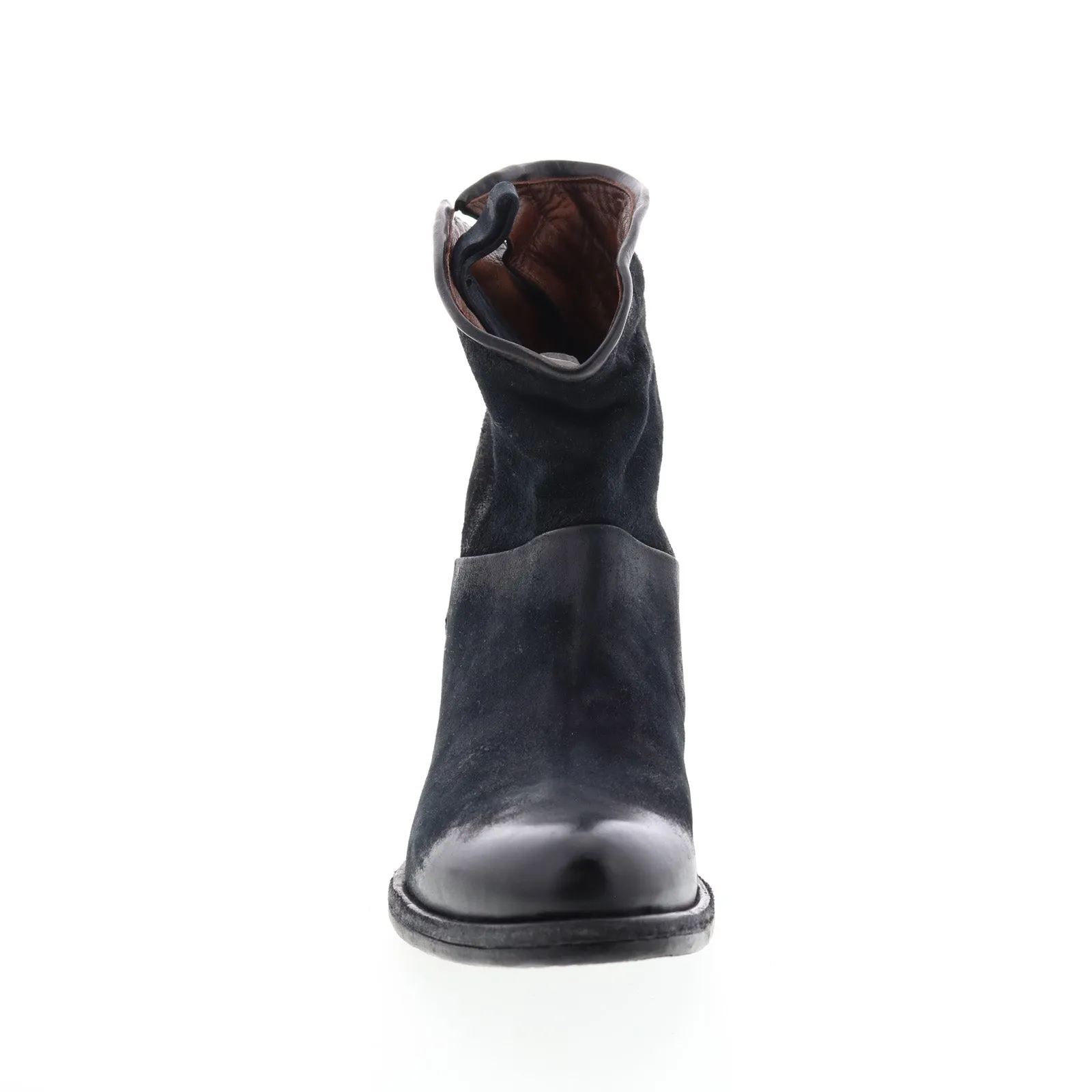 A.S.98 Orrin 548204-301 Womens Black Leather Zipper Casual Dress Boots