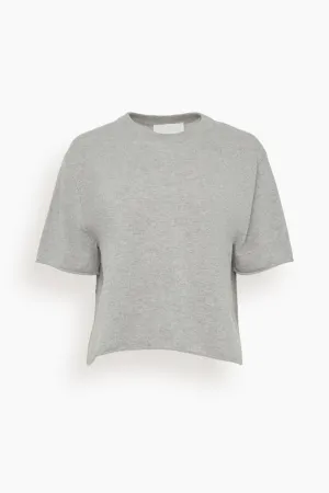 Cila Cashmere T-Shirt in Dove Grey