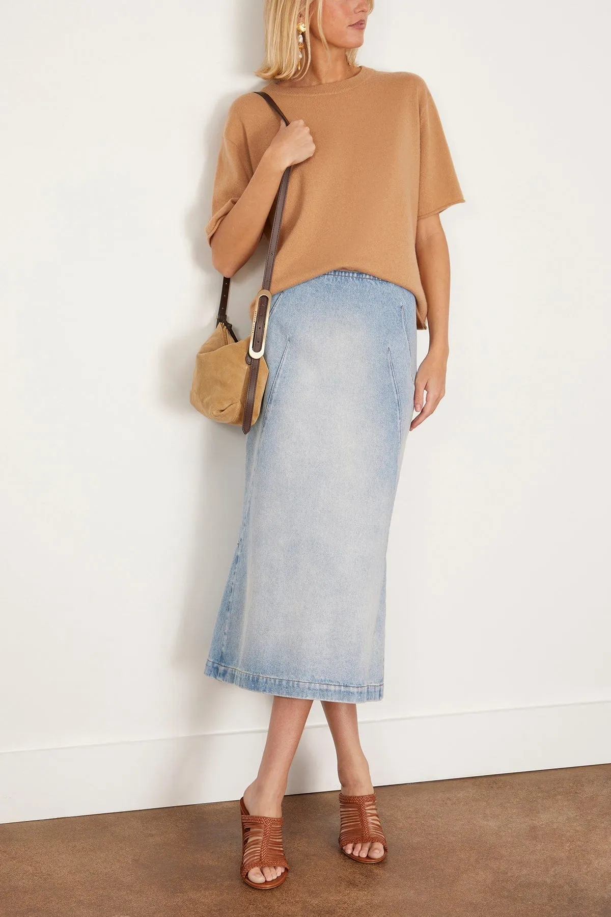 Cila Cashmere T-Shirt in Savannah