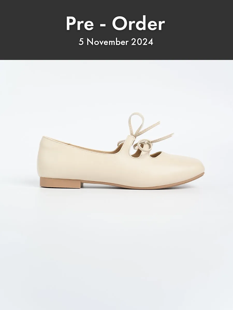 Clara PU Ribbon Flats