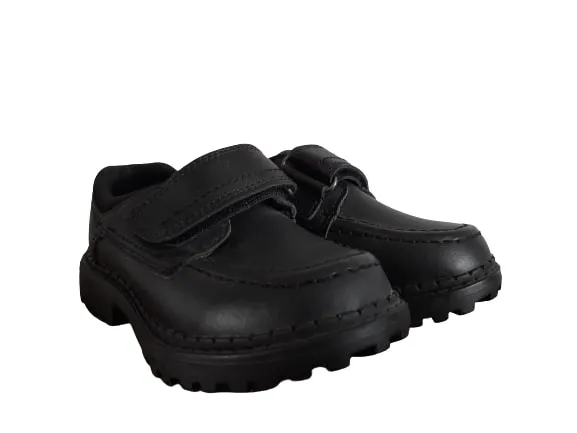 F&F Black Sturdy Boys School Shoes