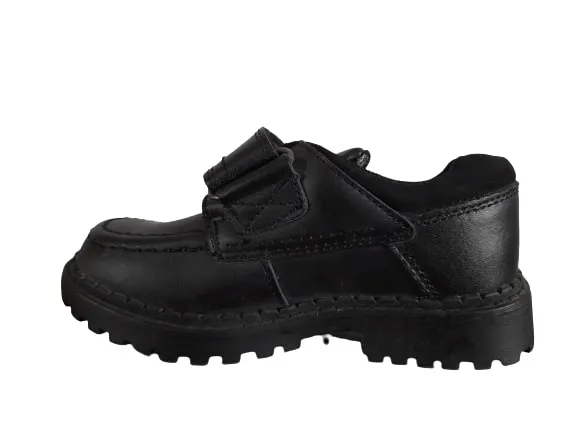 F&F Black Sturdy Boys School Shoes