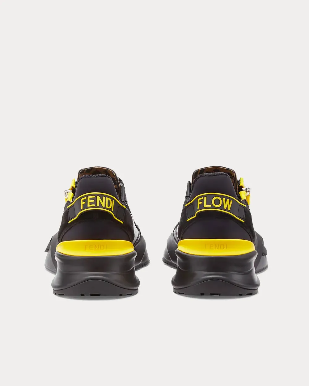 Flow Leather Black Low Top Sneakers