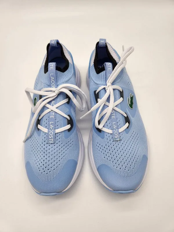 Lacoste Men's Run Spin Knit Sneakers Light Blue/White 44SUJ0014 2K7