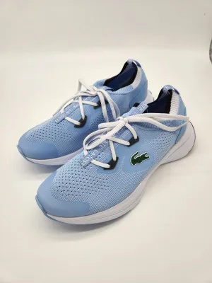 Lacoste Men's Run Spin Knit Sneakers Light Blue/White 44SUJ0014 2K7