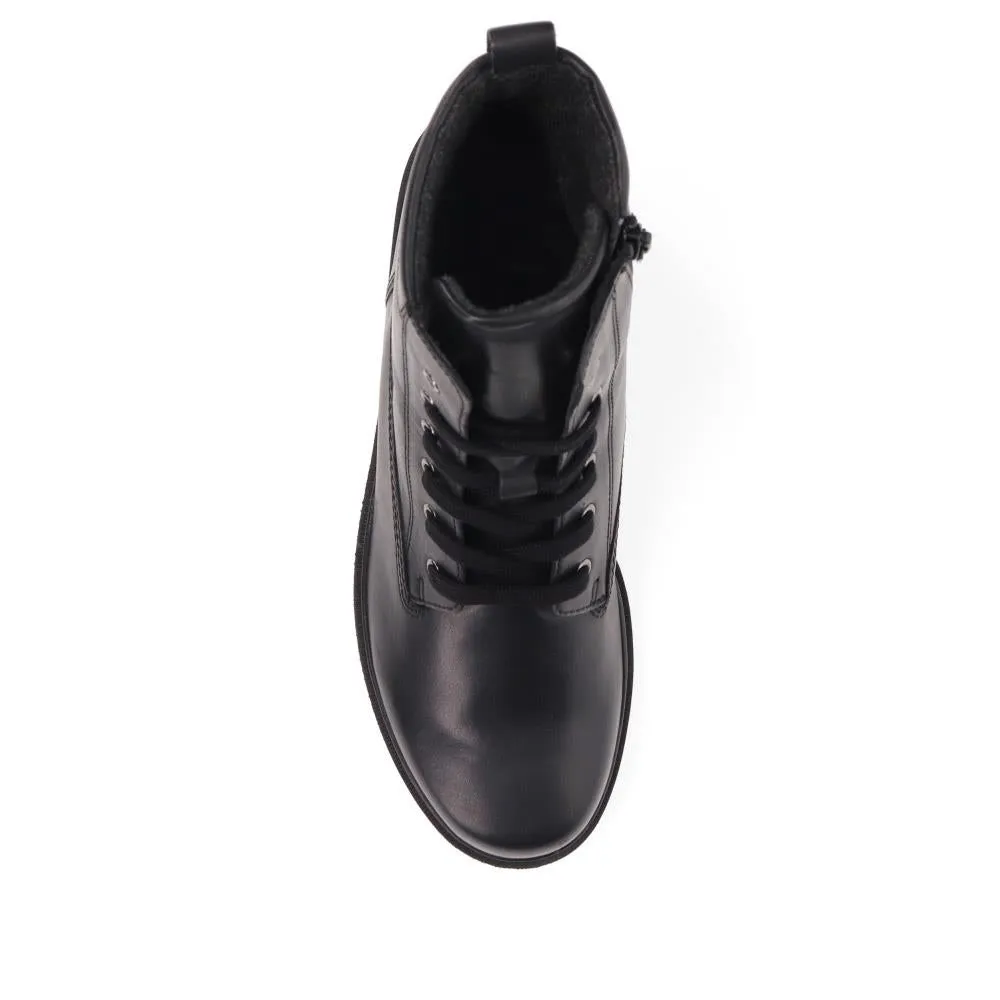 Leather Lace-Up Ankle Boots - GAB40530 / 326 336