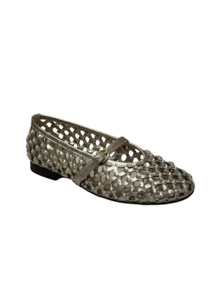 MOLLINI - Bilendi Woven Leather Shoe PLATINUM