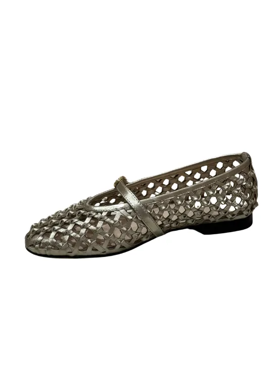 MOLLINI - Bilendi Woven Leather Shoe PLATINUM