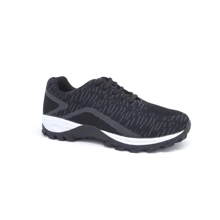 Mt. Emey 9705 Grey - Men's Knitted Athletic walking Shoe with Laces