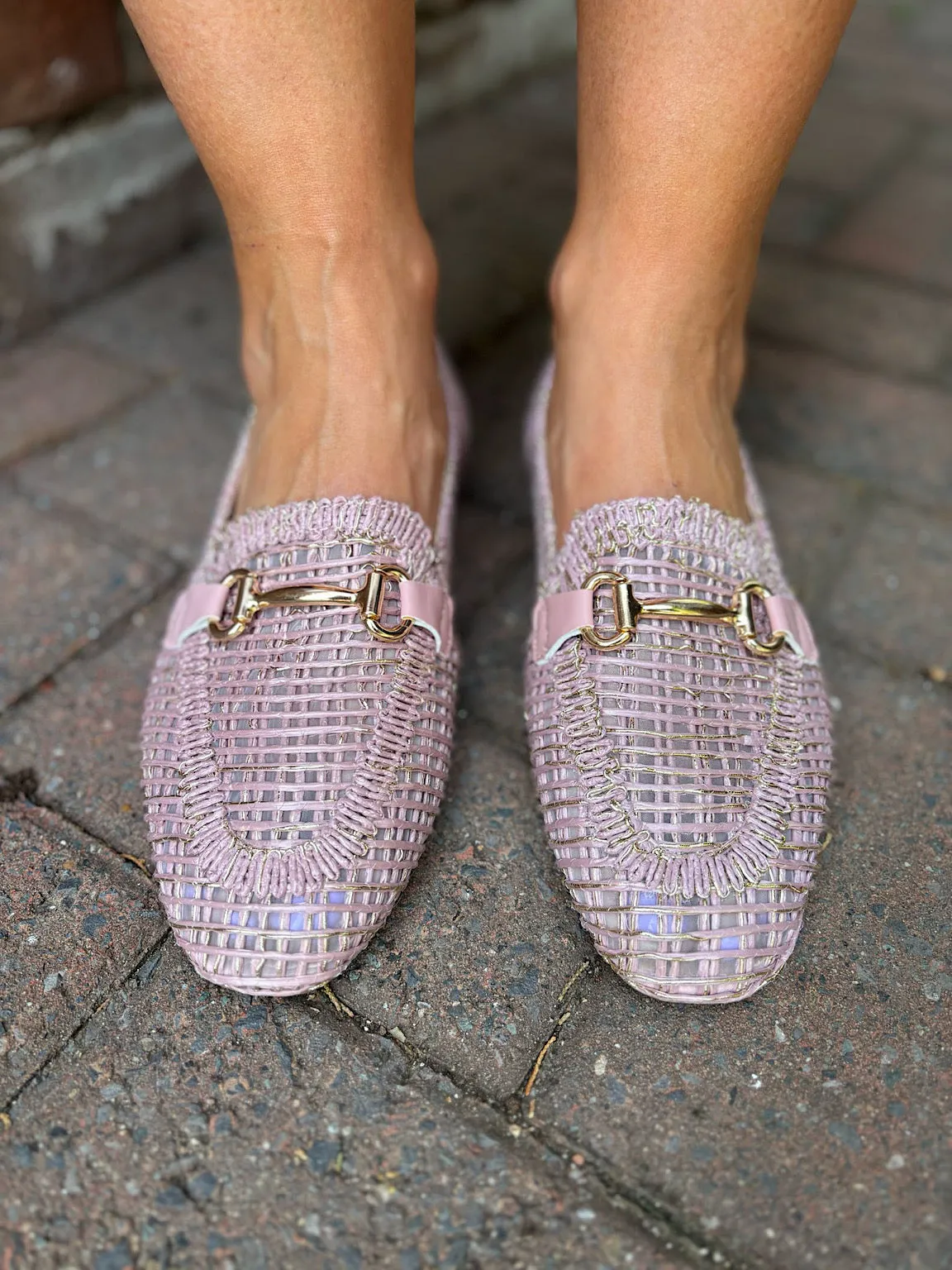 Pink Chain Weave Loafer