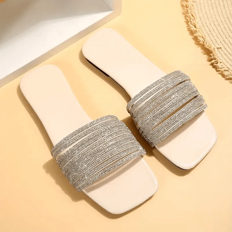 RhineStone Flat Sandal
