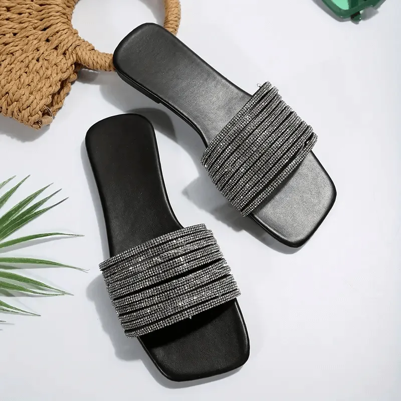 RhineStone Flat Sandal