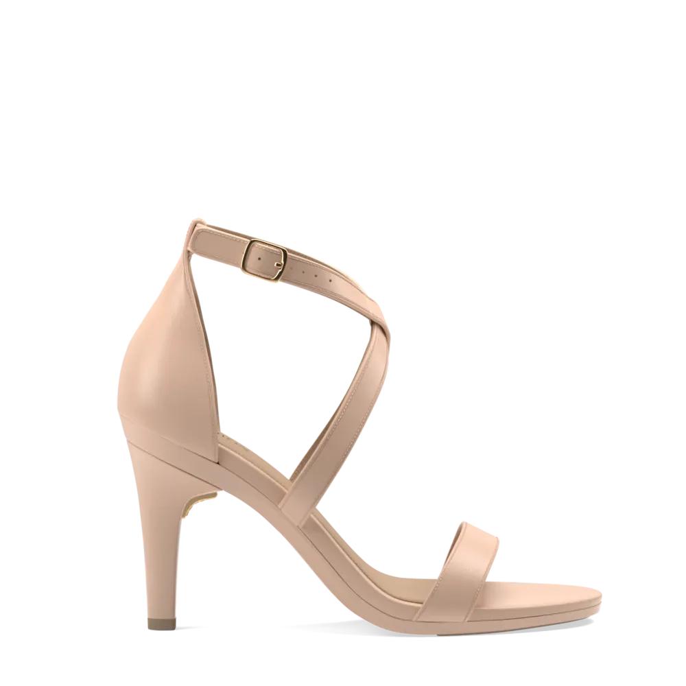 The Sandal - Sand Leather   Stiletto Heel Kit 4 Sand
