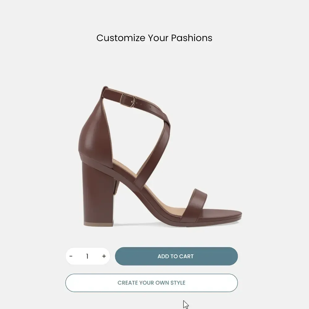 The Sandal - Walnut Leather   Block Heel Kit 4 Walnut - FINAL SALE