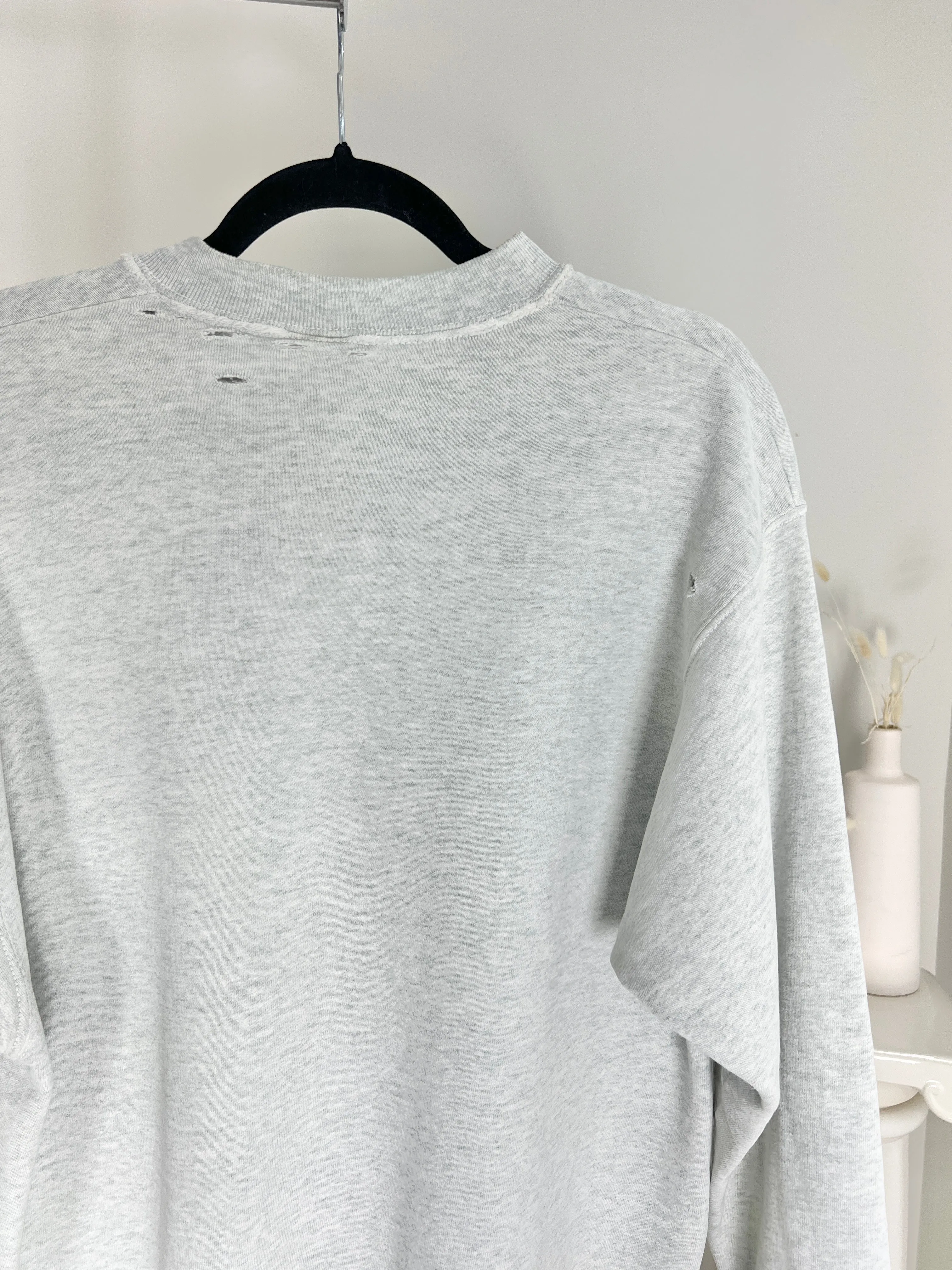 VINTAGE LIGHT GREY THRASHED UTAH DESTINATION CREWNECK