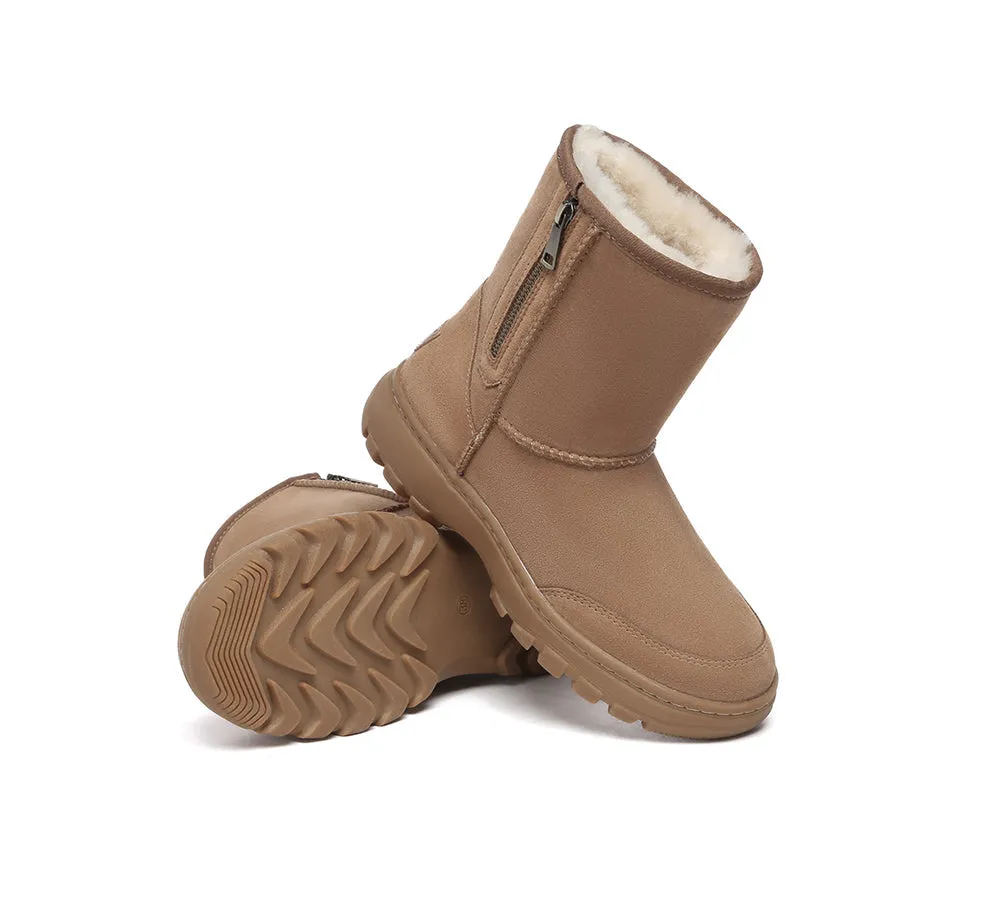 Zipper Short Outdoor Boots