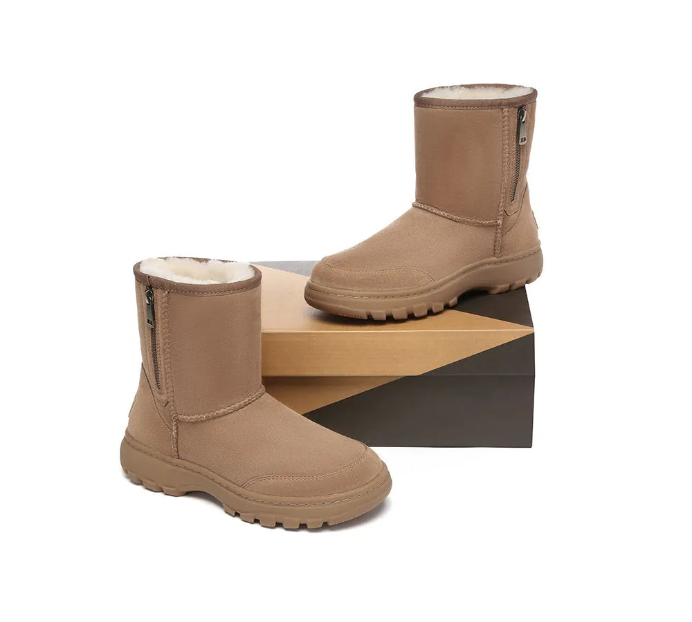 Zipper Short Outdoor Boots