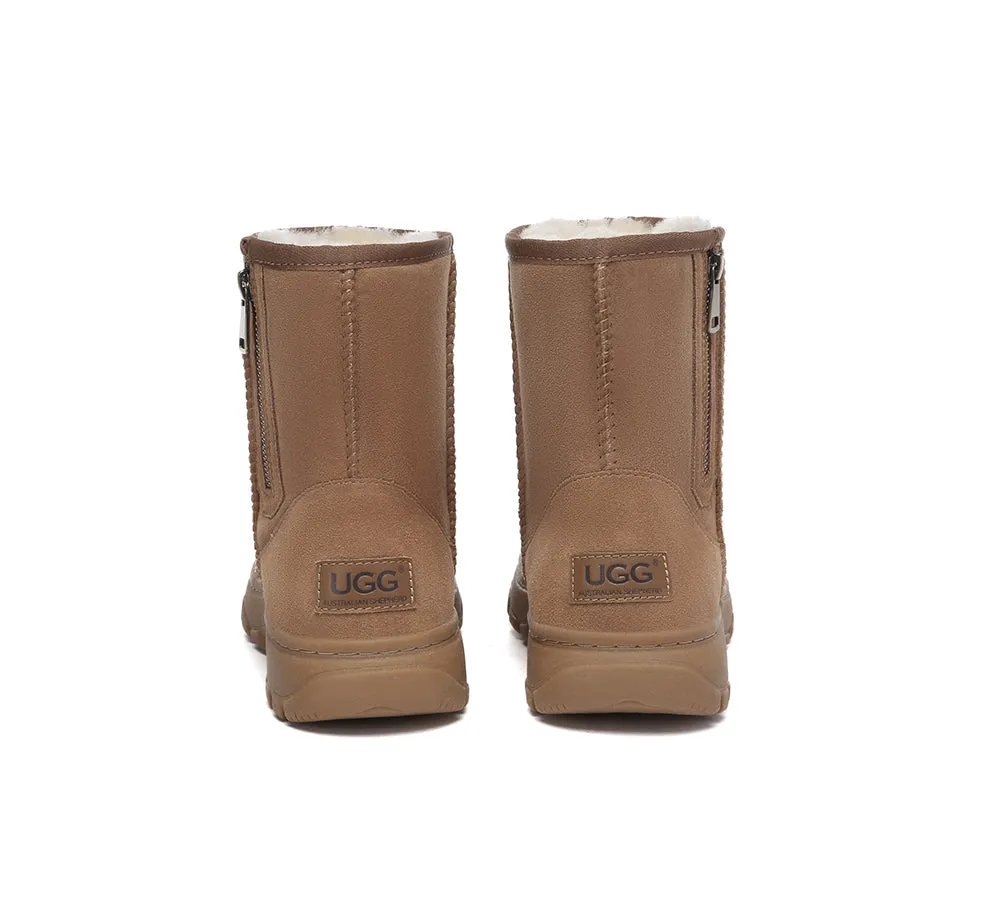Zipper Short Outdoor Boots